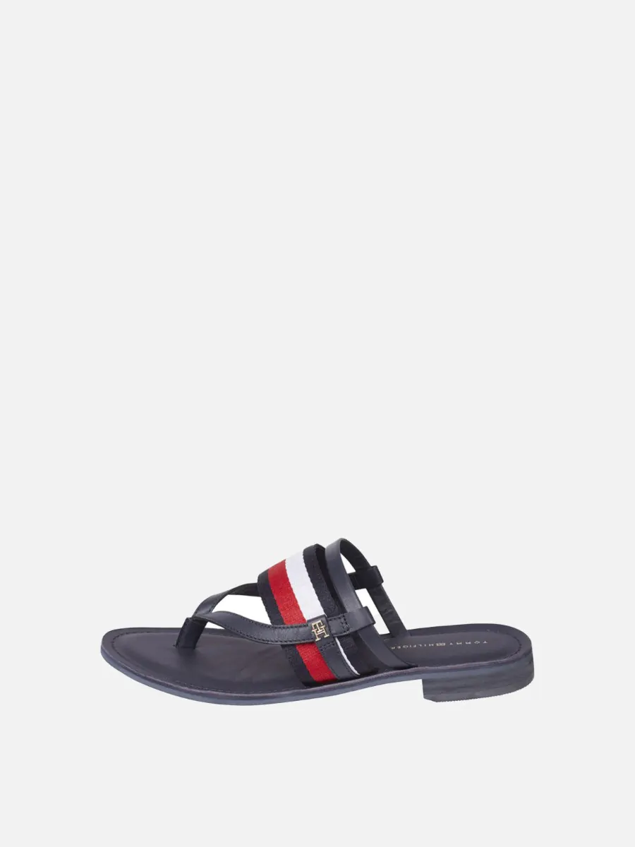 TOMMY HILFIGER Dép Nữ Corporate Tape Flat Sandal