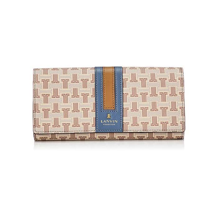 [Lan Ban Collection] Long Wallet Feria Perth Light Brown / Blue