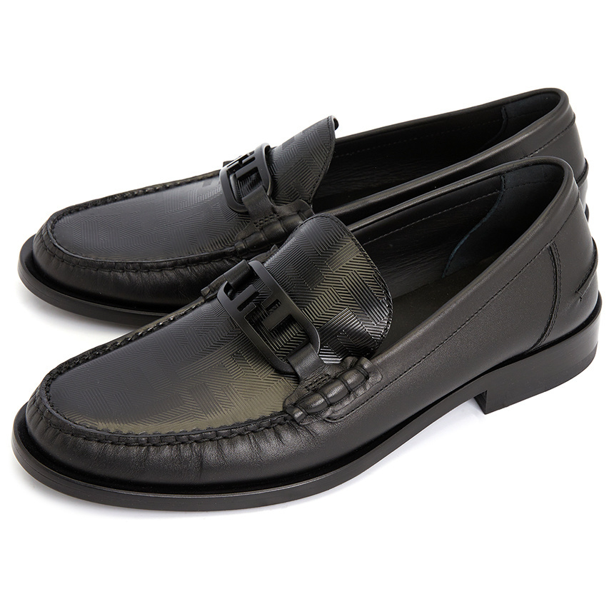 [FENDI] Logo O Lock 7D1546 AK1U F0ABB Man Loafers