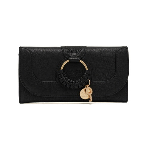 CHOLESee By Chloé CHS17UP761305 001 Hana Goatskin Flap Long Wallet