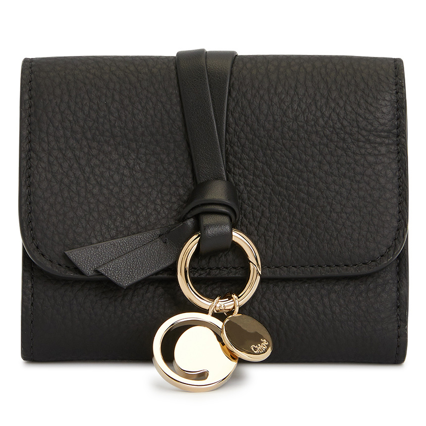 Chloe[CHLOE] Alphabet CHC21WP945F57 001 Woman Short Wallet