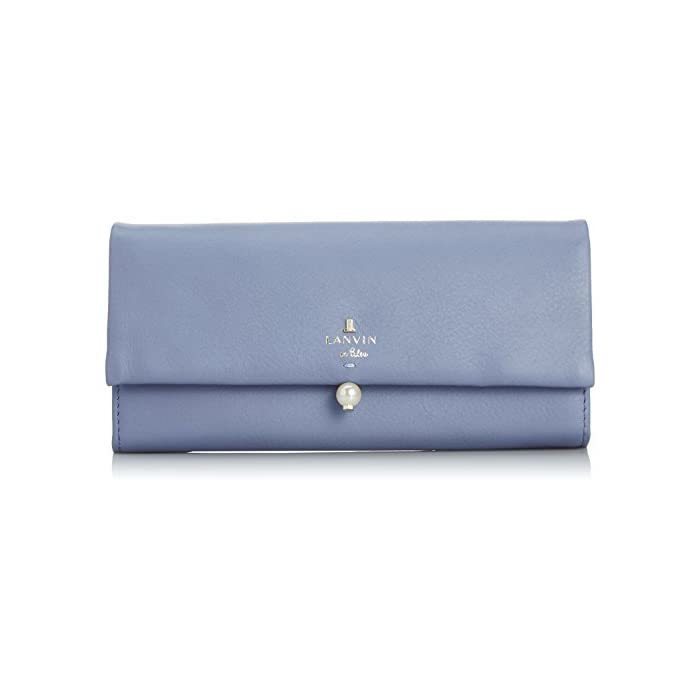 [Lanban on Blue] Flap Long Wallet Chapel Women's Blue