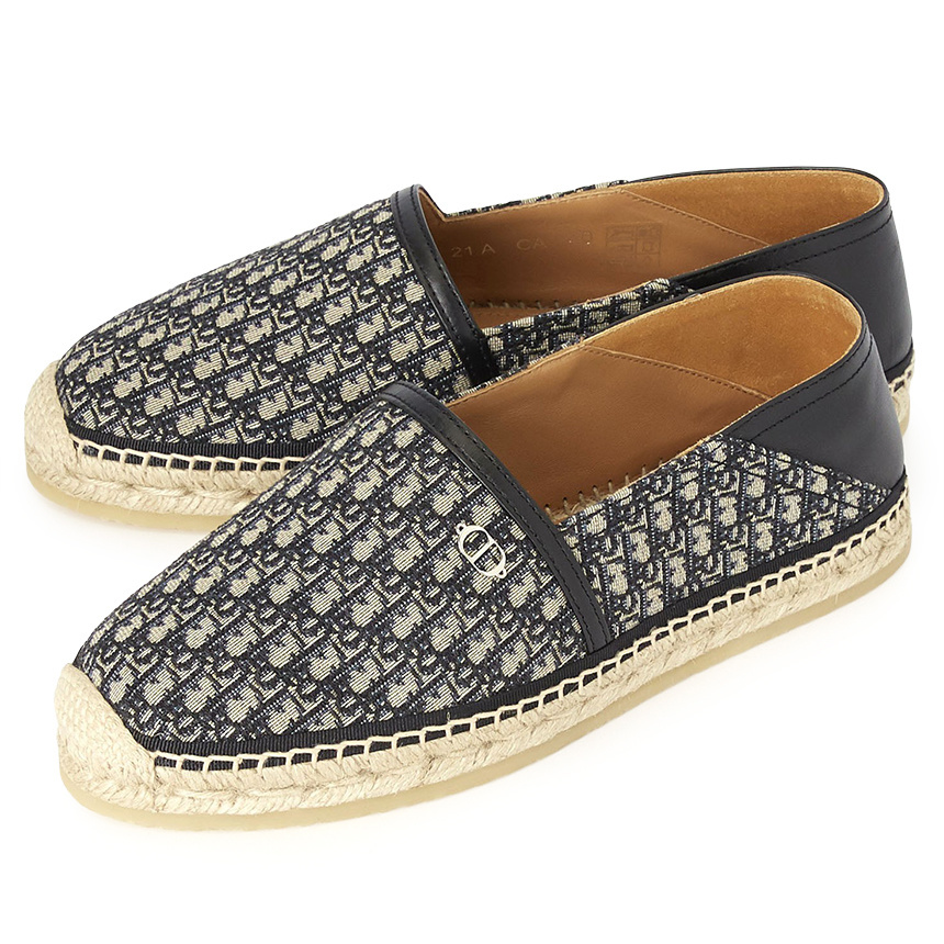 Dior HOMME[DIOR HOMME] Oblique Jacquard Paradise Espadrille 3SA088ZHF 561 Man Sneakers Slip On