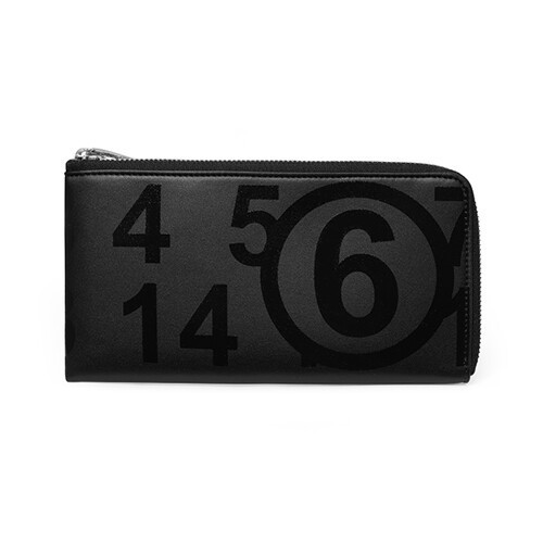 Maison Margiela[Masion Margiela Maison Margiela] 21SS S54UI0123 P3993 T8013 MM6 logo stitch long wallet