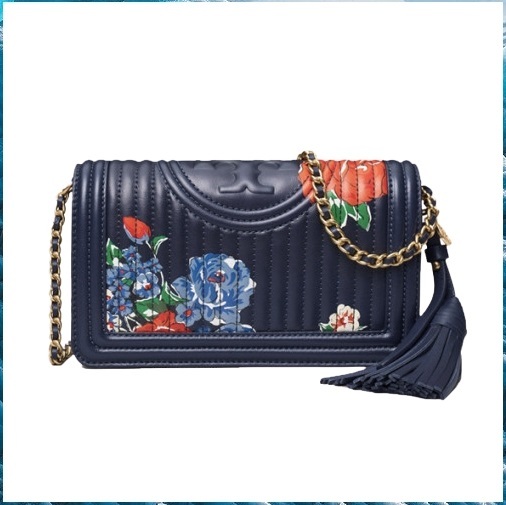 TORY BURCH FLEMING SOFT PRINTED WALLET CROSSBODY 64410★100% AUTHENTIC★