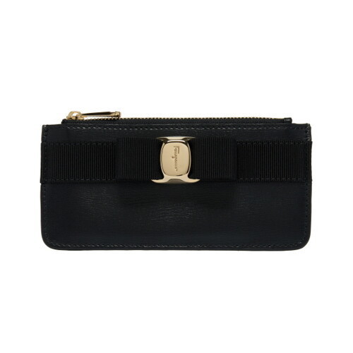 Salvatore Ferragamo 22 E010 0734494 New Bara Bow Card Holder