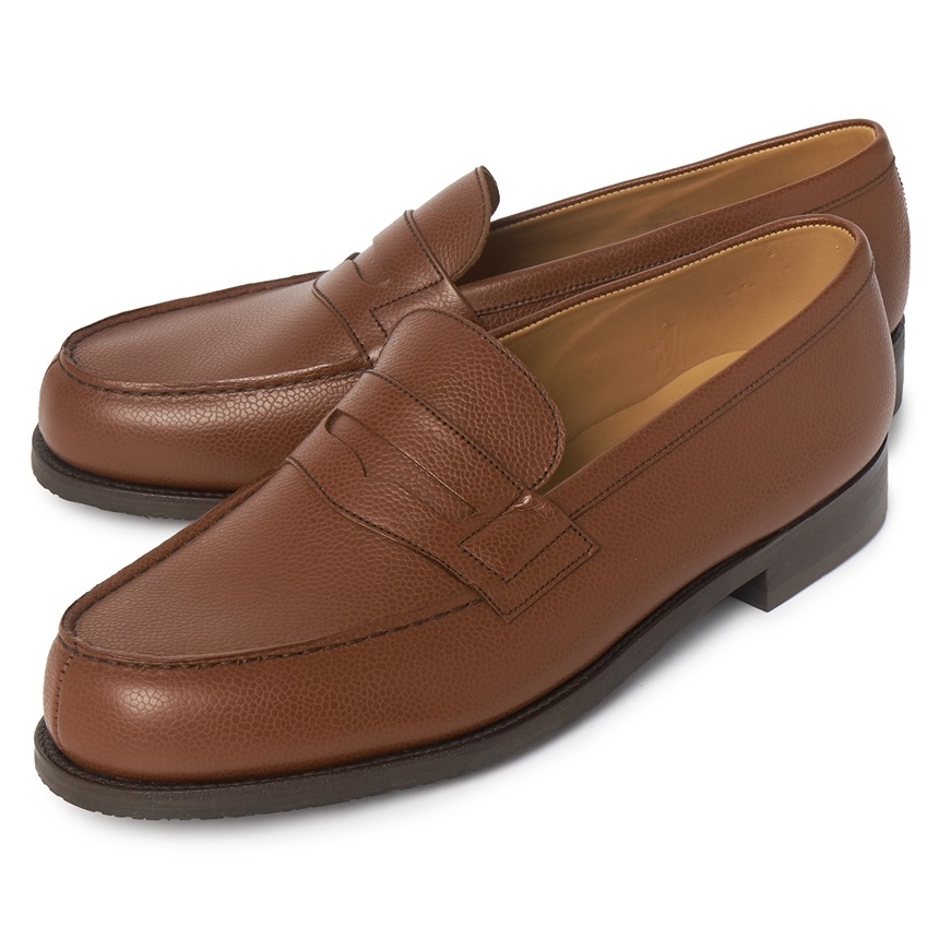 J.M. WESTON[J.M. WESTON] 180 1141CWC1801T E TAN BROWN Man Loafers (Foot Width E)