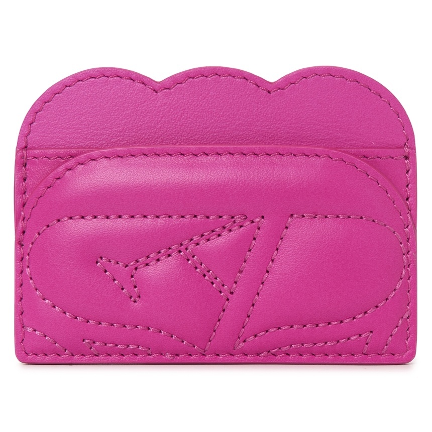 Alexander McQueen[ALEXANDER MCQUEEN] Seal Logo 734597 1BLGB 5631 Woman Business Card Holder Wallet