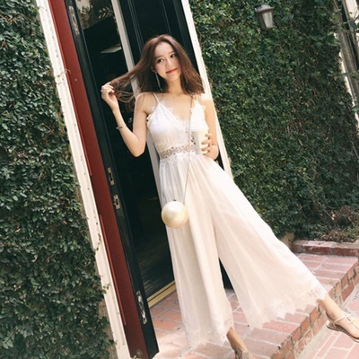 Beach dress female in the summer of 2019 the new seaside resort Bohemian dress chiffon dress condole