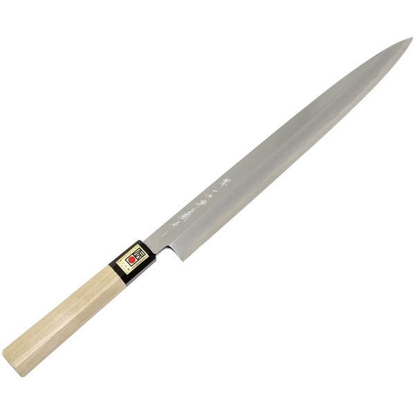 ★Direct delivery from Japan ★Sakaigenkichi Sakaigenkichi Sakai blade Yoshikuni Japanese Yanagin blade cleaver 300mm Blue-yi steel octagonal handle Sakai knife 361126