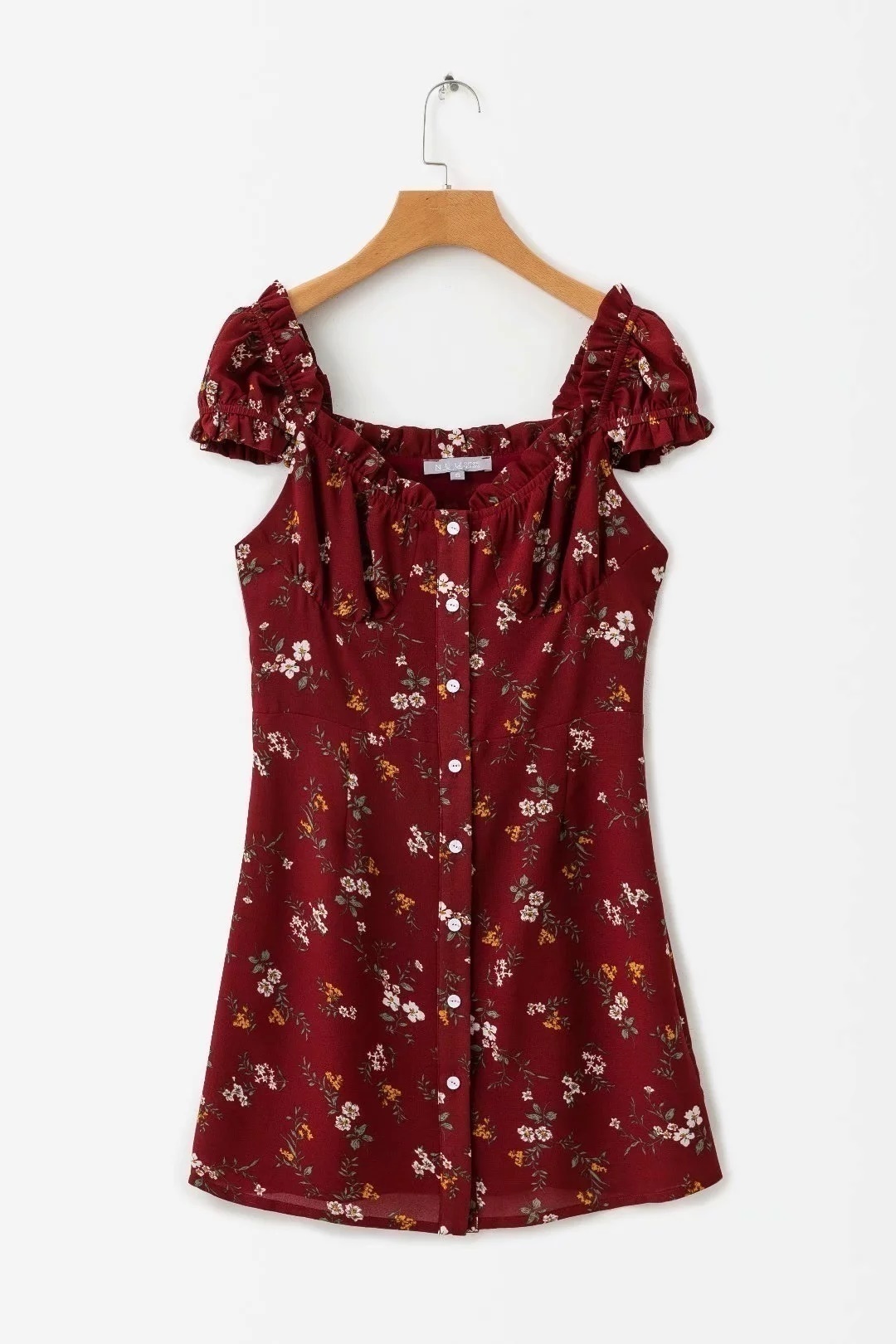 European and American wind 2019 early spring new women s fashion hundred Skinny single-breasted prin