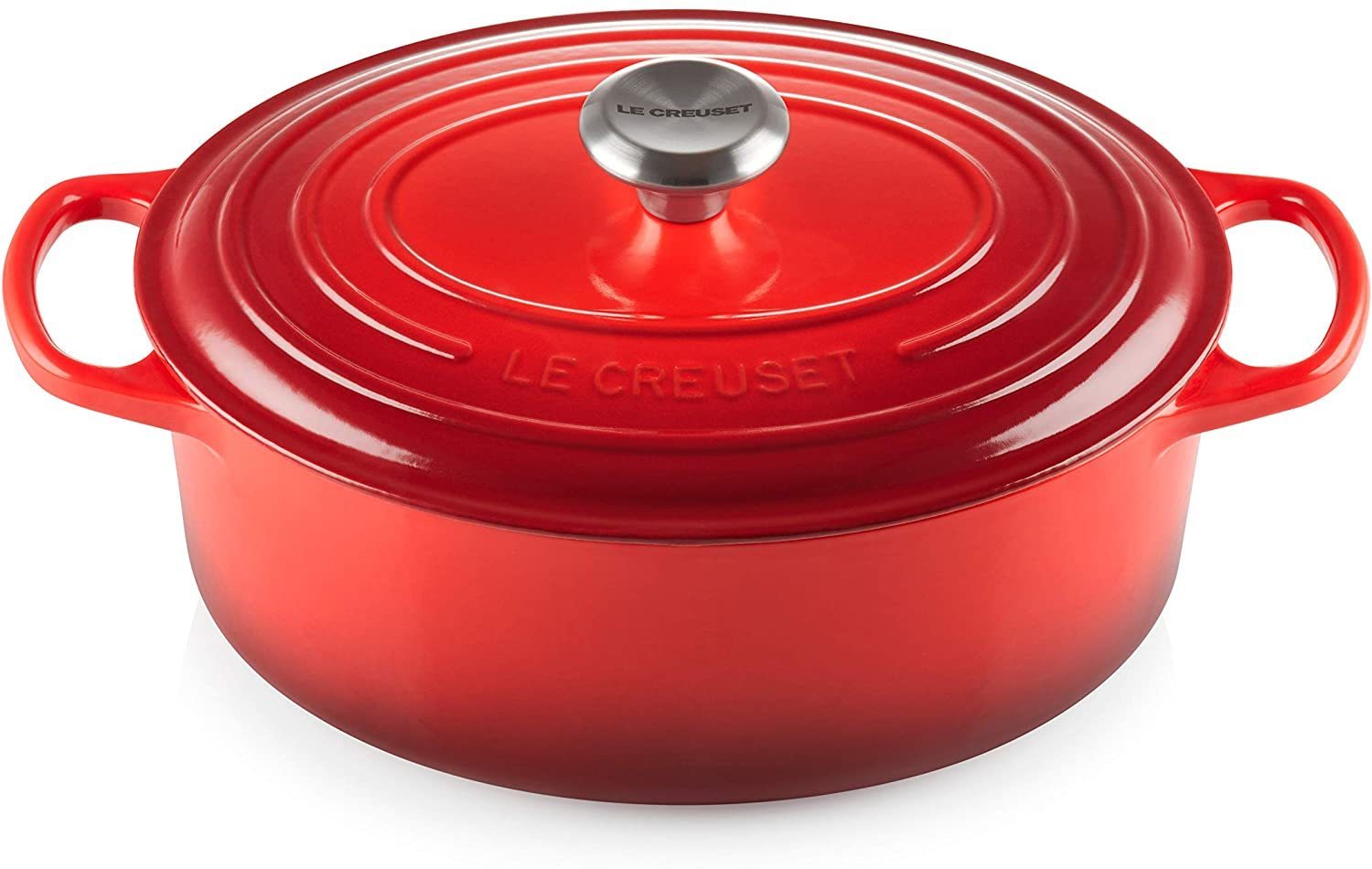 Japan direct delivery Le Creuset (LE CREUSET) casting enamel pot signature nose cotto oval 25 CM cherry red gas IH oven correspondence [Japanese regular sale product]