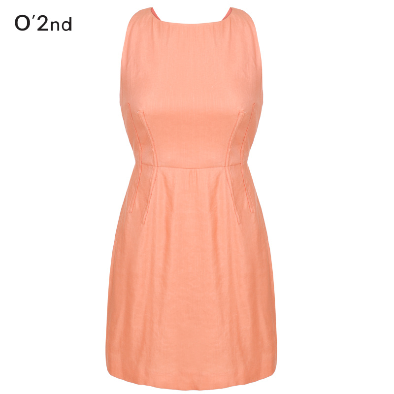 ★★O2nd★★ SK Fashion Casual Dress 50% Sale Original Korea Brand Womens Sexy Halter Dress Rear Cross Shoulder Dress - 2MN-2WO61