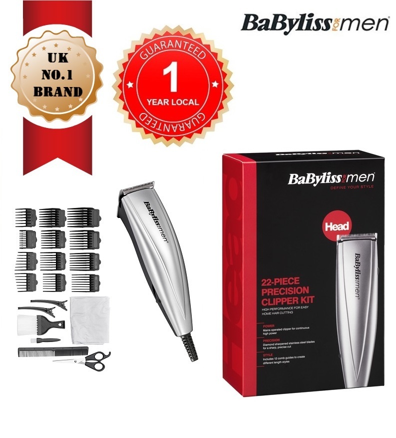 Use Coupon HereBABYLISS 7432U Mains Operated Hair Clipper with 22-Piece Precision Clipper Set[1 YEAR LOCAL GUARANT