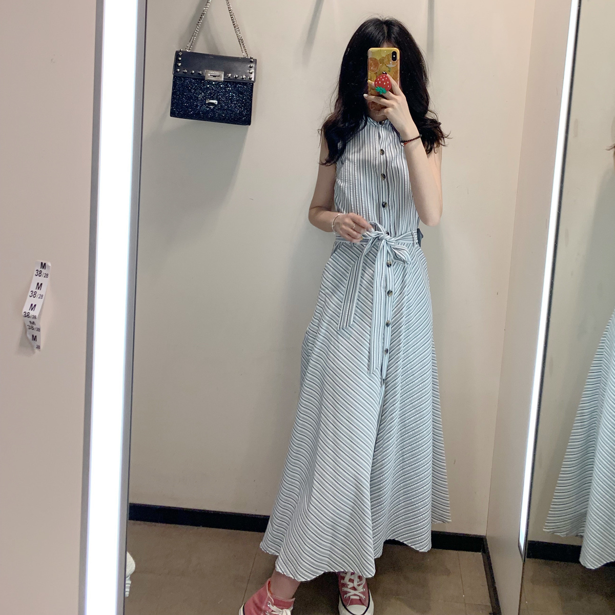 WMXZ 2019 Summer New Women s Sleeveless Striped Dress 2880016 2880016