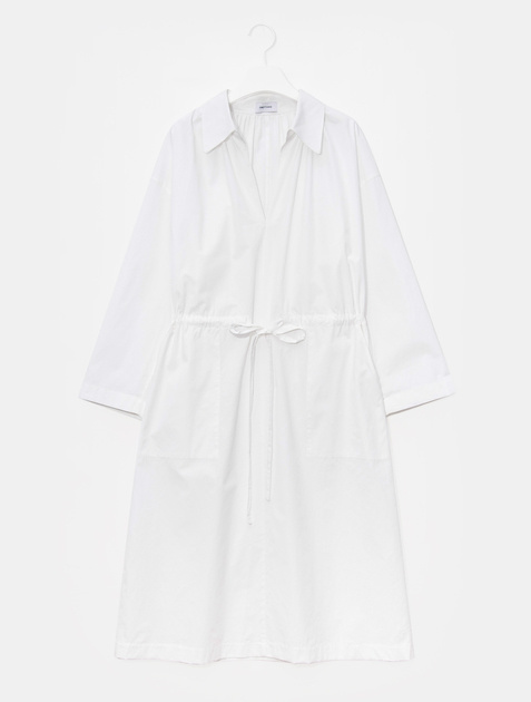 GREY YANG Shirring Shirts Dress - White