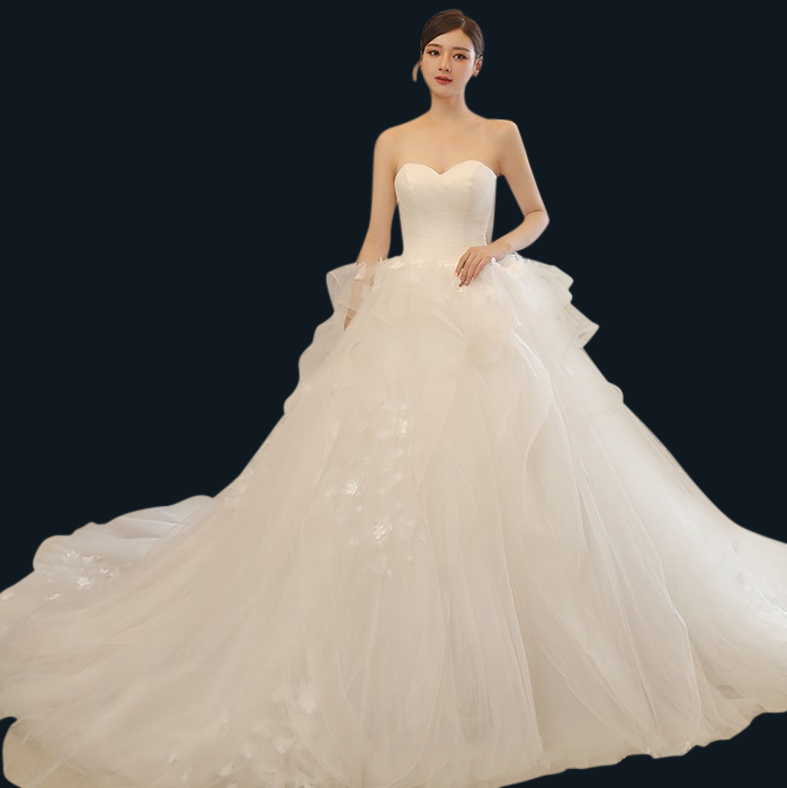 Wedding Gown / Wedding Dress / Bateau Boat Neck / Princess