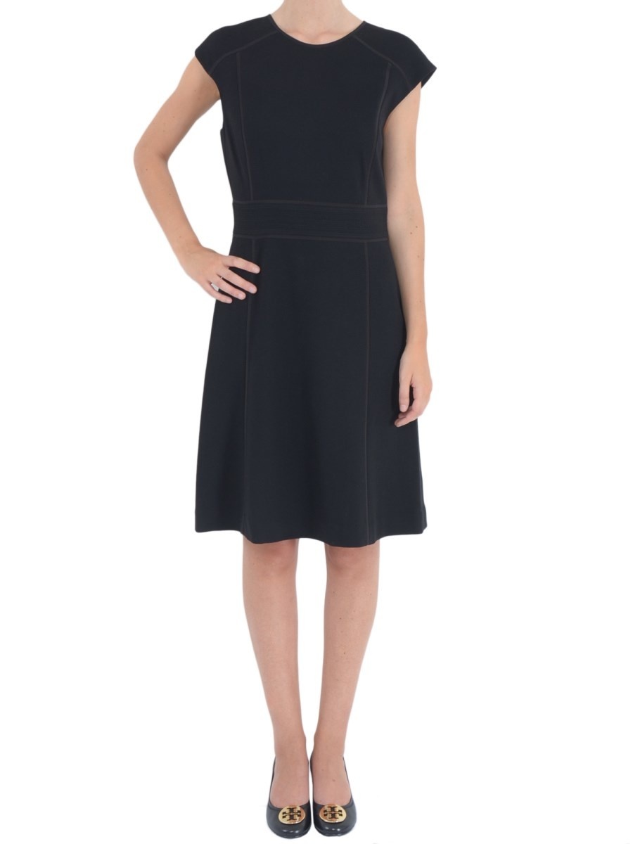 TORY BURCH WAYDE WOOL CREPE DRESS