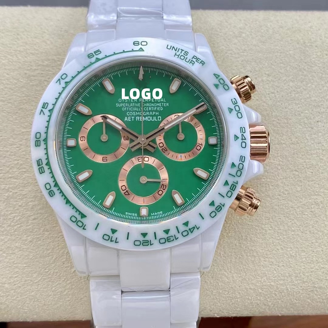 New Top Quality Mechanical Watch Noob Factory Full Ceramic Watch Super 4130 Chronograph Movement Sapphire 40mm Ceramic Watch