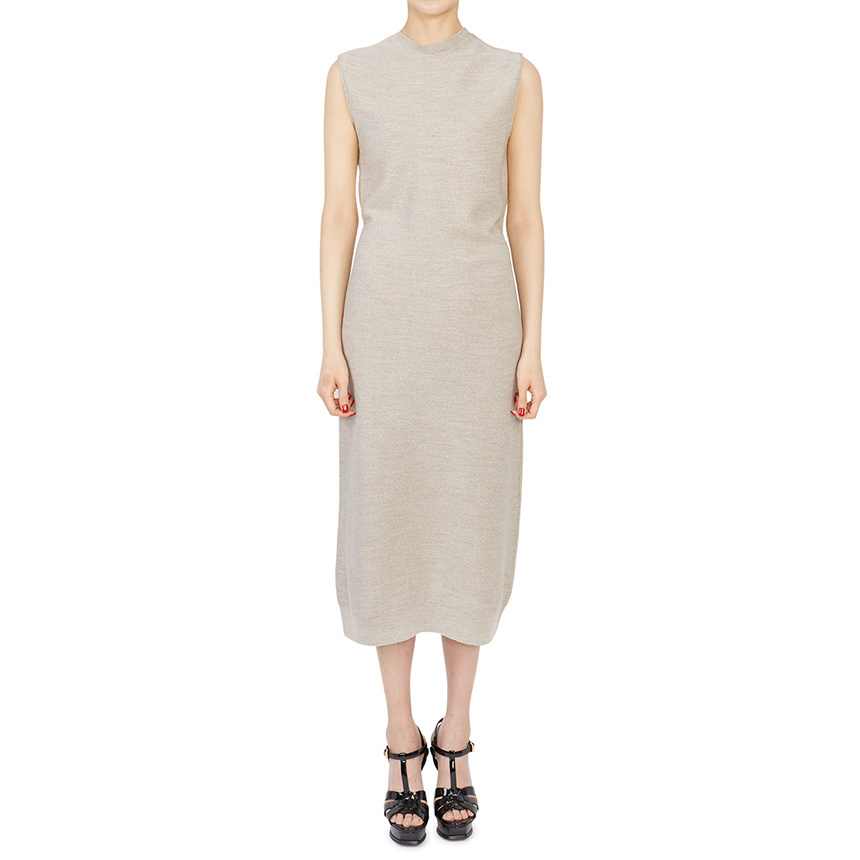 [Etc OEM][LEMAIRE] KN626 LK087 224 Woman Wool Reversible Sleeveless Long Dress