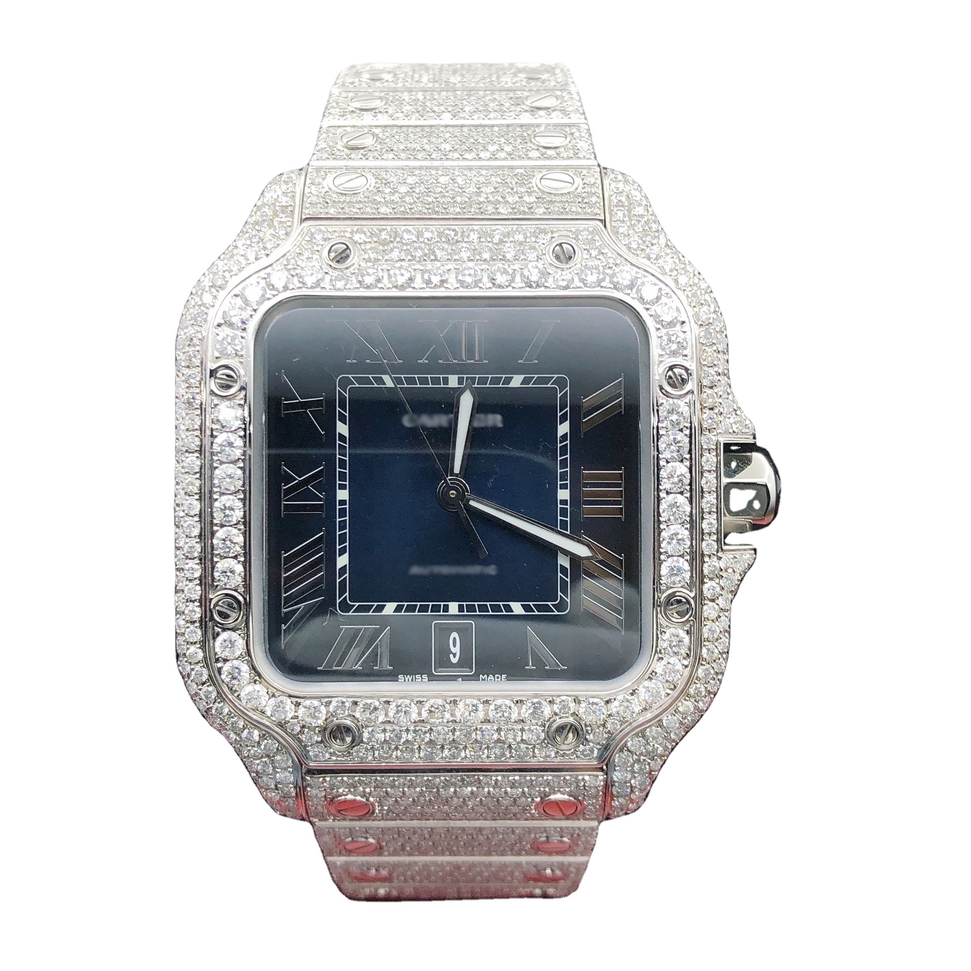 Befly 2022 Fashion Moissanite Watch Mens Quartz Watches Luxury Famous Branded Wristwatch Designer Diamond Watch For Men