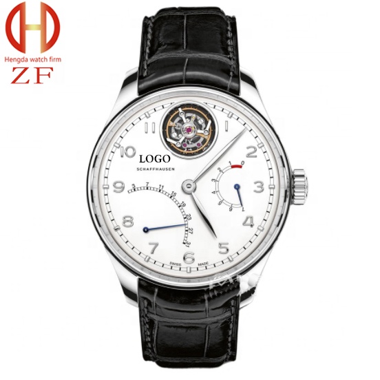Top Quality Zf Factory Portugal 504601 Zhentuo Flywheel Belt Fully Automatic Mechanical Mechanical Watches Men's Diameter 44mm
