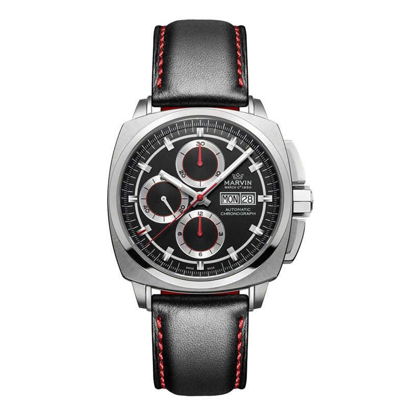 Swiss Marvin Mens And Womens Watches Design Leather Band Mechanical Movement Stainless Steel Luxury Men Women Watches