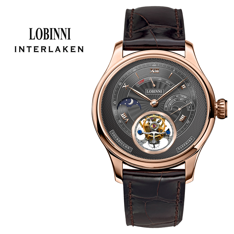 Carrousel Mechanical Watch For Men Sapphire Karrusel Starry Power Reserve 80h Wristwatches Luxury Relogio Masculino