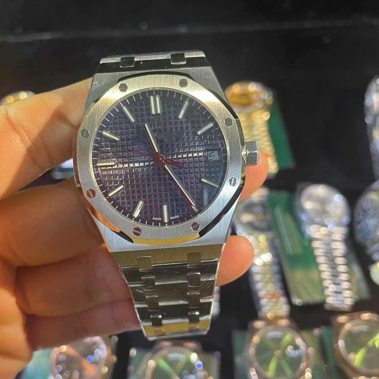 High Quality Stainless Steel Watch Wrist Luxury Mens Daily Waterproof