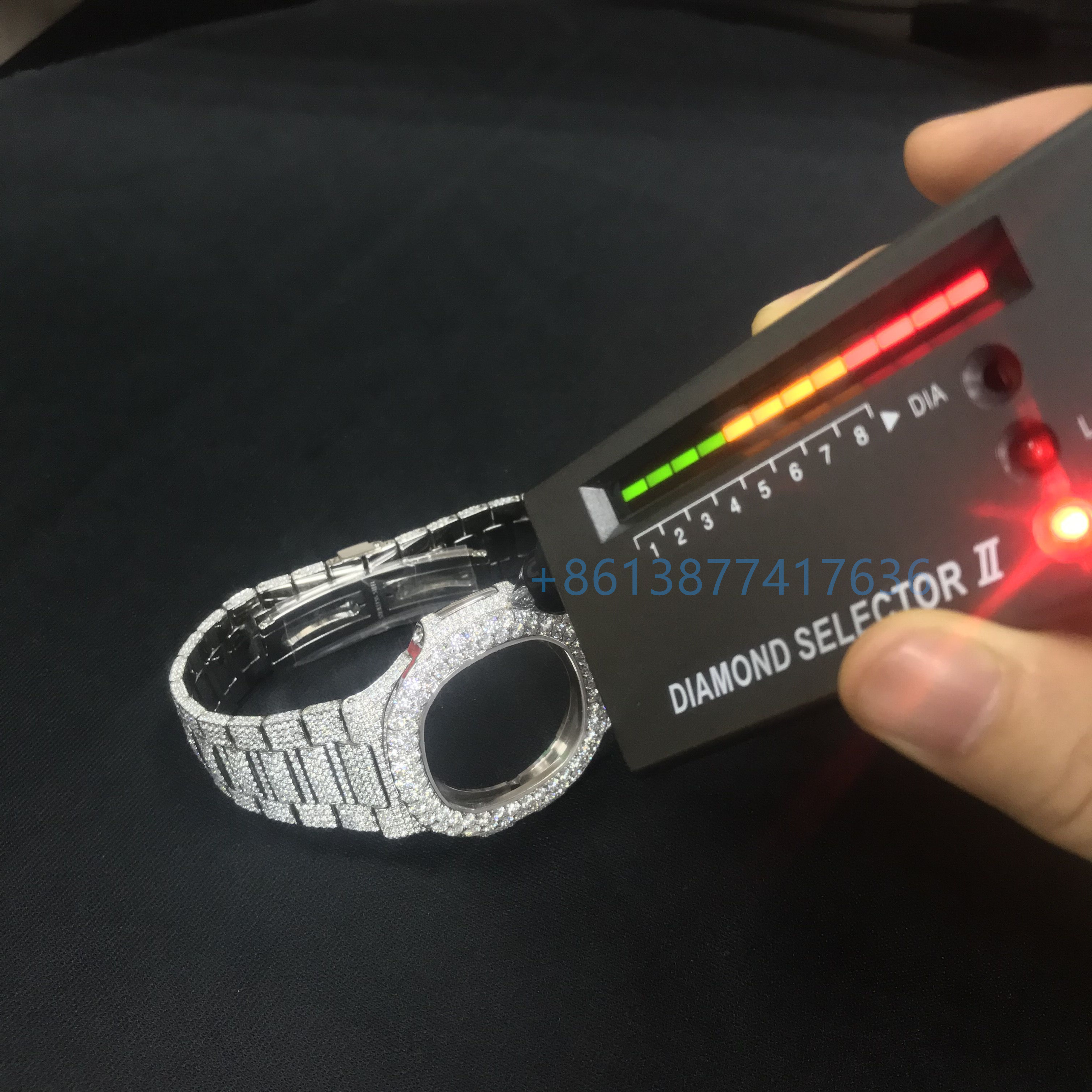 Custom Watch Luxury Watches Vvs Diamond Iced Out Moissanite Watch