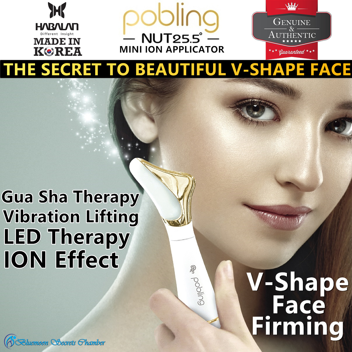 ⭐Pobling Mini Ion Applicator NUT 25.5 °⭐Authenticity Guaranteed⭐Warranty Included⭐Gua Sha Face Lift