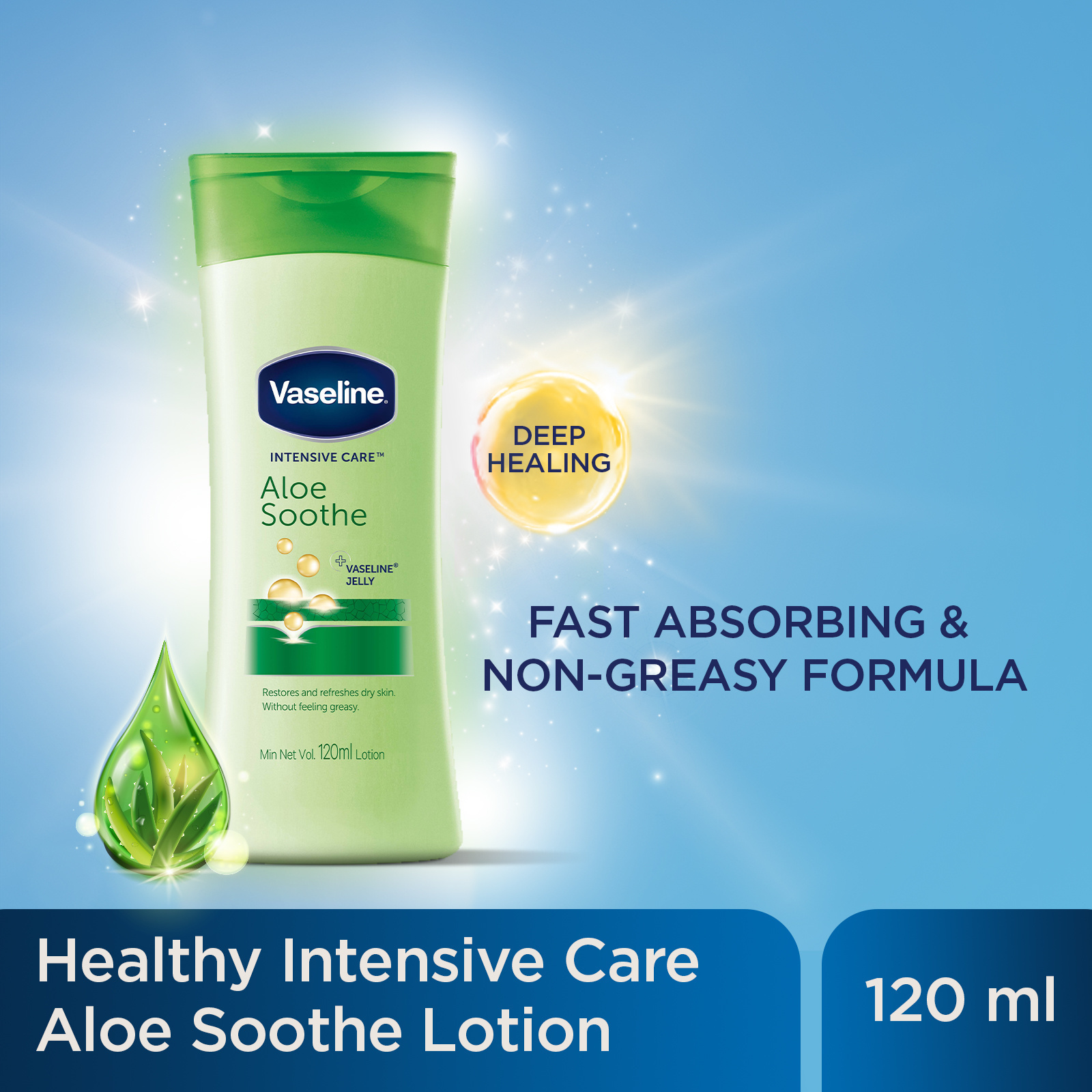[Vaseline] Intensive Care Aloe Soothe Body Lotion 120ml